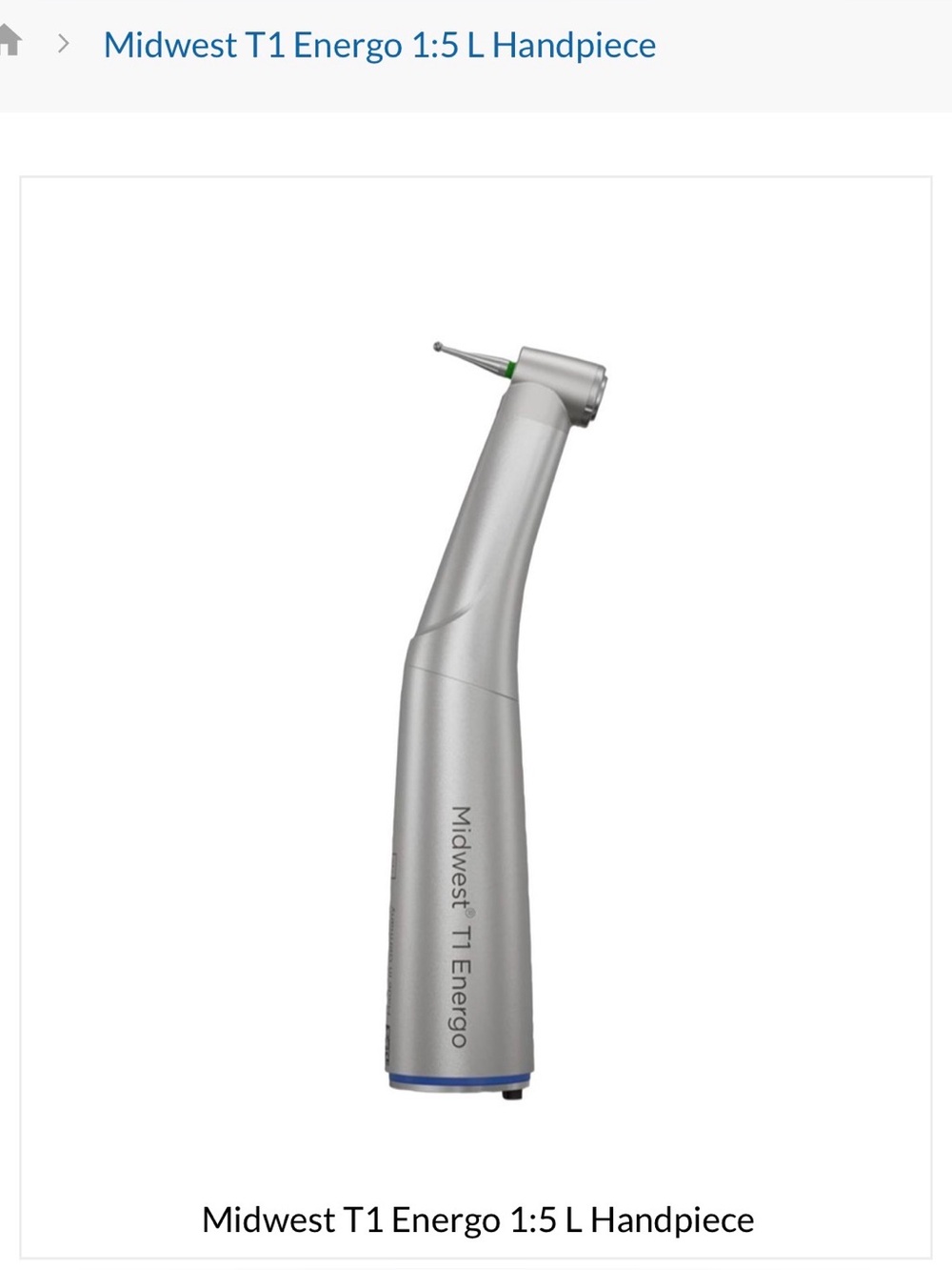 Midwest T1 Energo 1:5 L Handpiece-NEW IN BOX—Dentsply Sirona